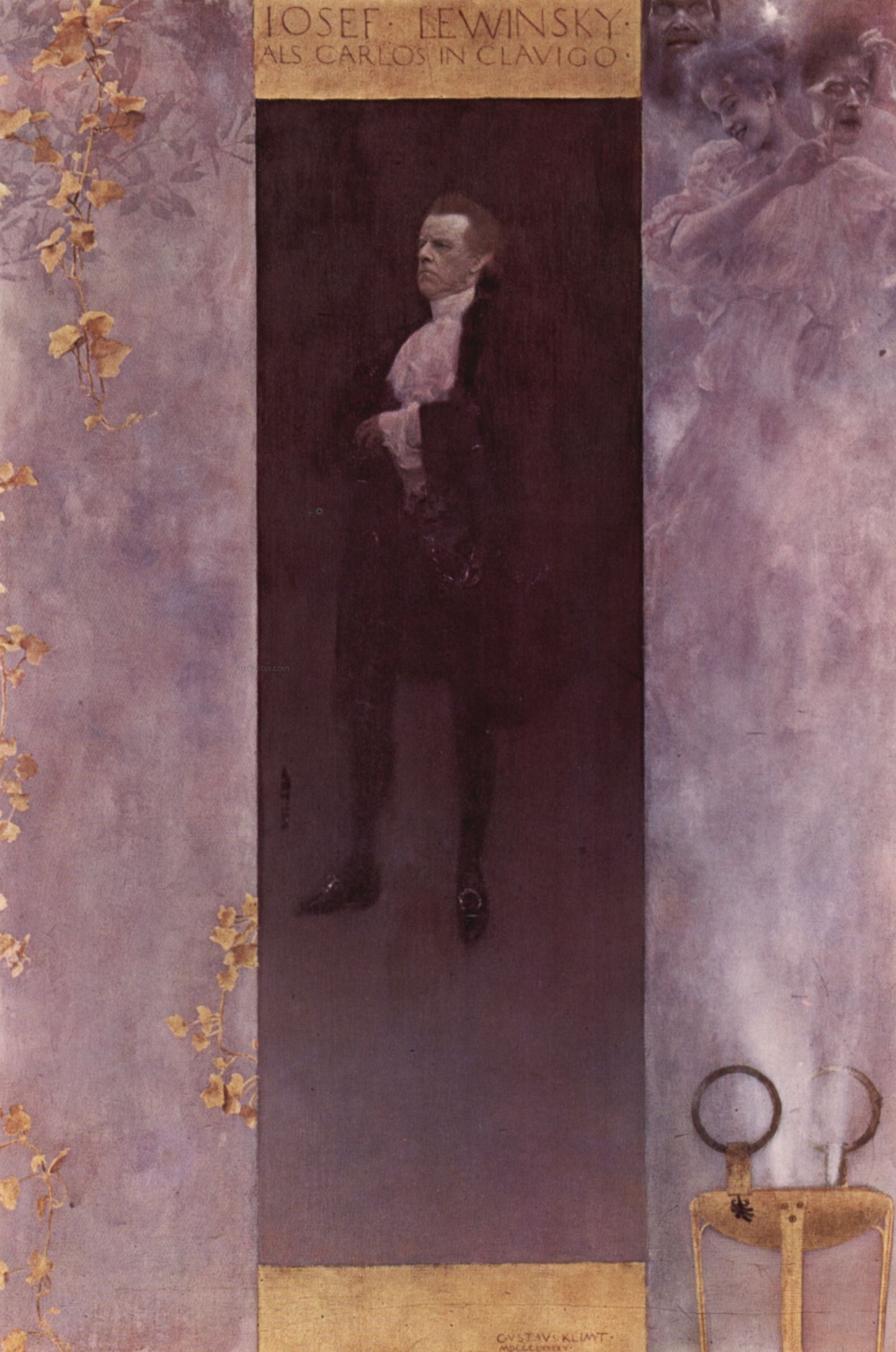 Gustav Klimt Josef Lewinksy - Canvas Print