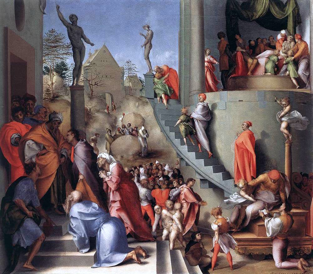 Jacopo Pontormo Joseph in Egypt - Canvas Print