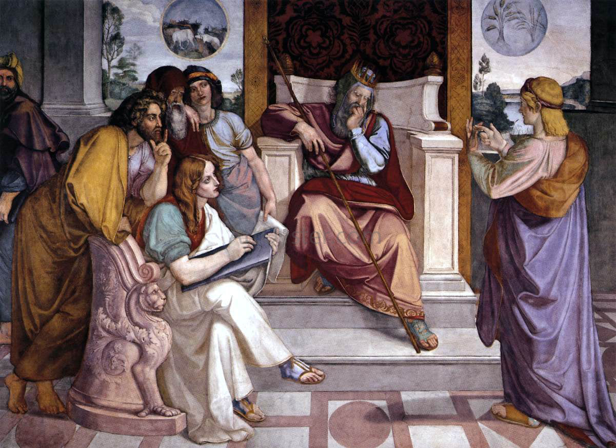 Peter Cornelius Joseph Interpreting Pharaoh's Dream - Canvas Print