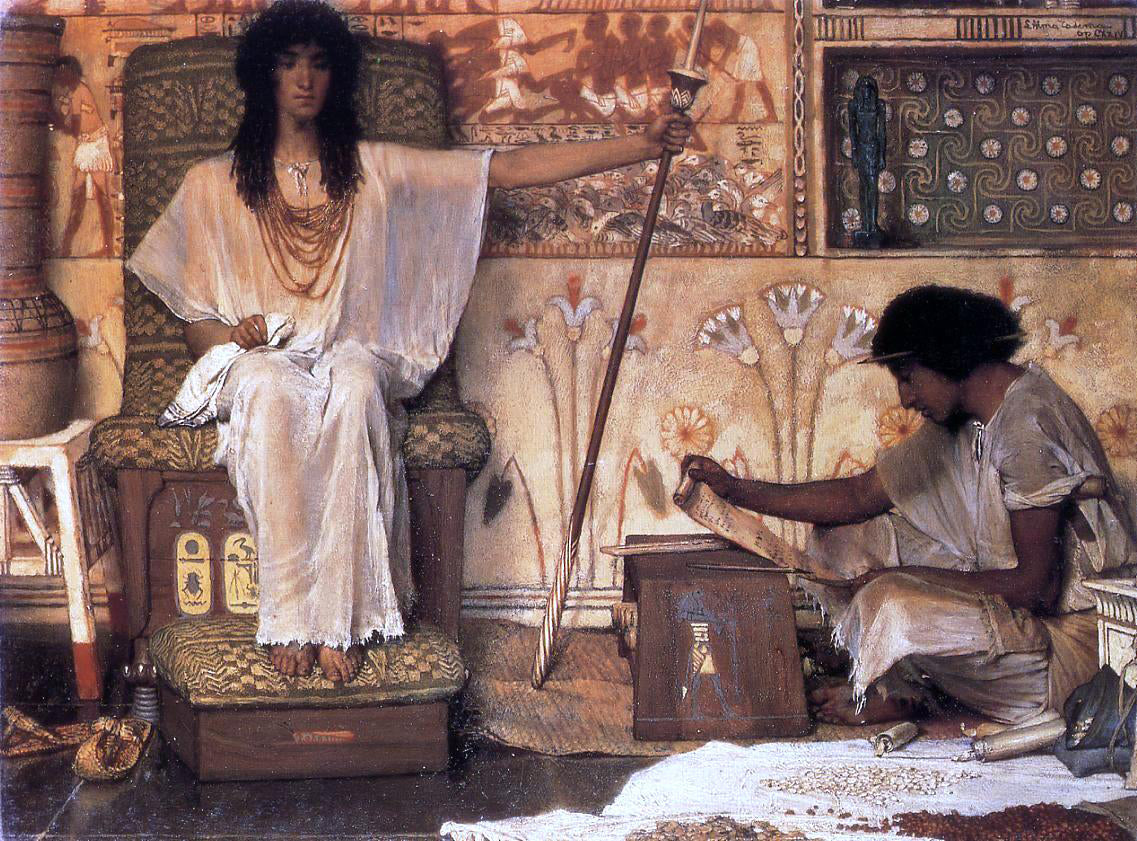 Sir Lawrence Alma-Tadema Joseph, Overseer of Pharaoh's Graneries - Canvas Print