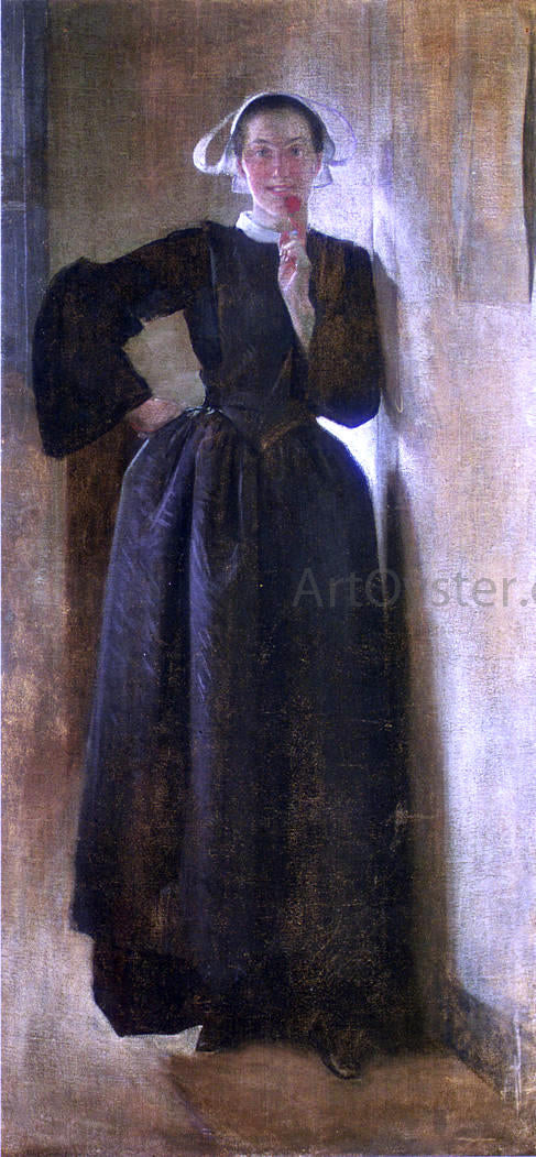 John White Alexander Josephine, the Breton Maid - Canvas Print