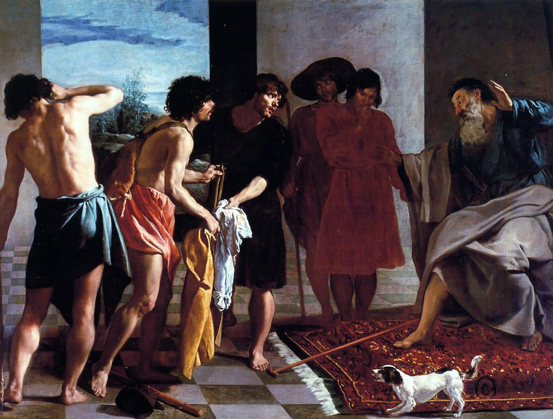 Diego Velazquez Joseph's Bloody Coat Brought to Jacob - Canvas Print