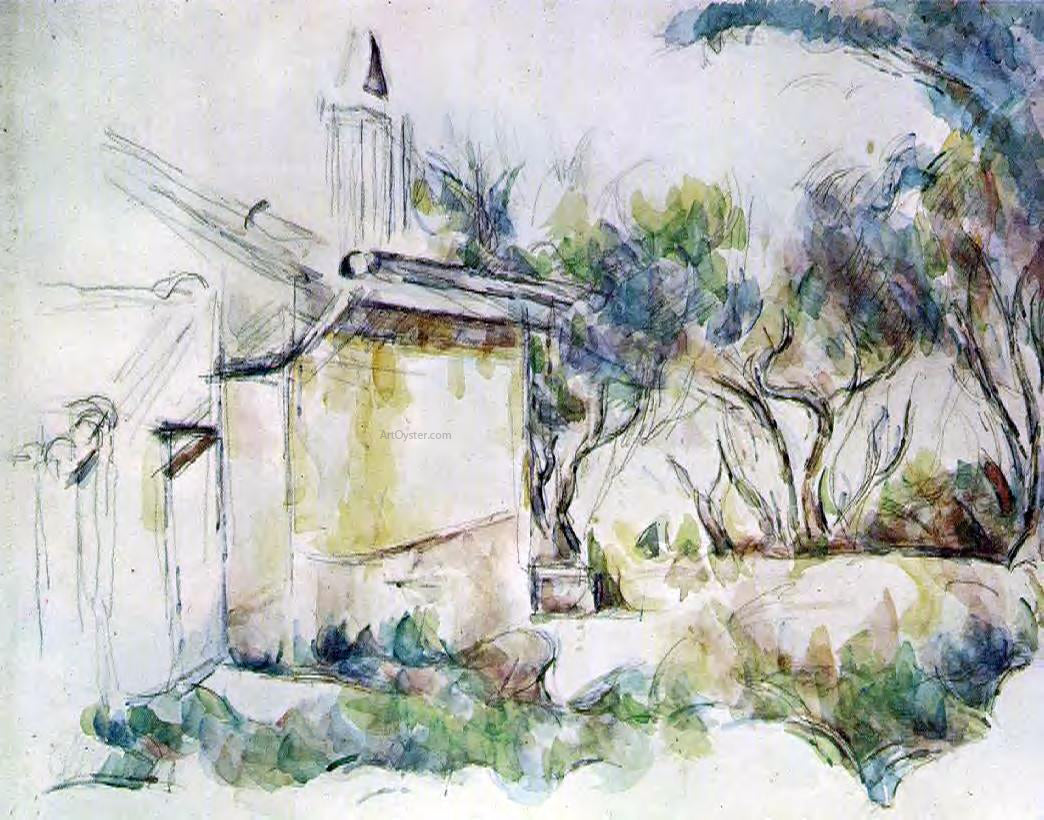 Paul Cezanne Jourdan's Cottage - Canvas Print