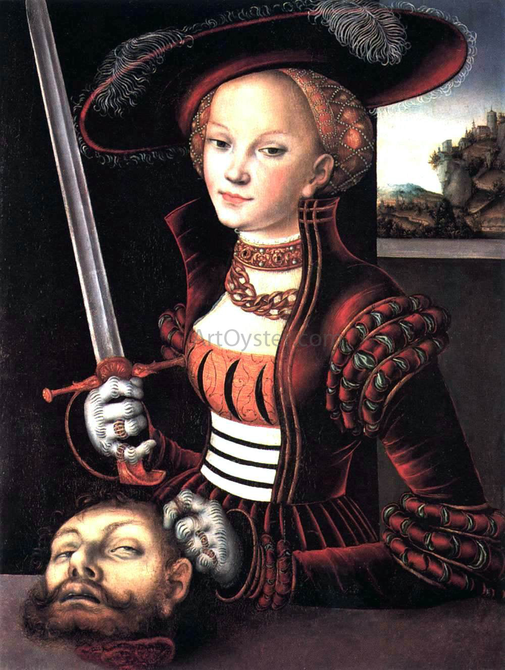 The Elder Lucas Cranach Judith Victorious - Canvas Print