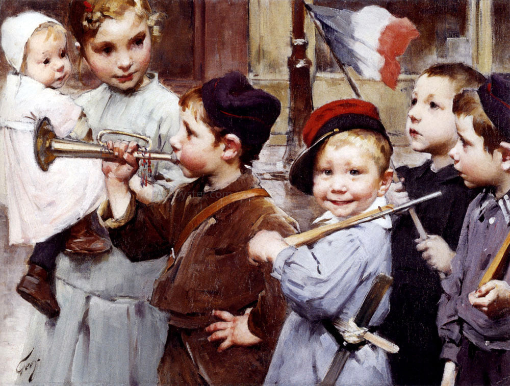 Henry Jean Geoffroy July 14th - Bastille Day - Canvas Print