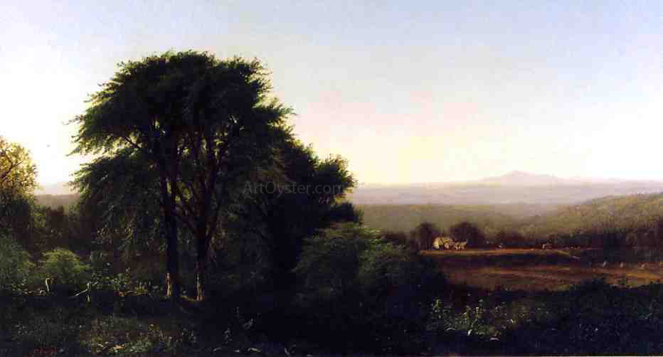 Alfred Thompson Bricher July Afternoon in Greenfield, Massachusetts - Canvas Print