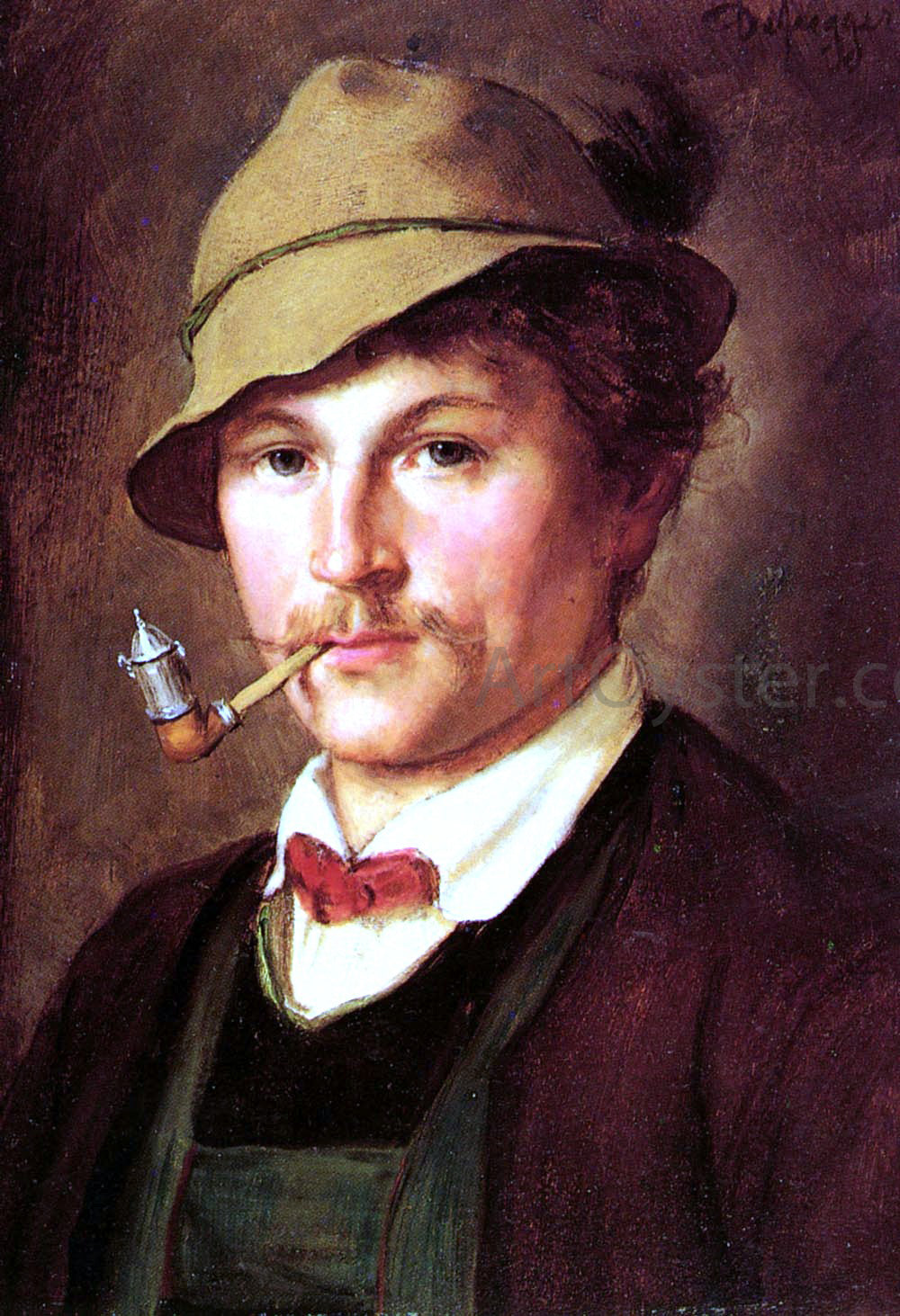 Franz Von Defregger Jungen Bauern - Canvas Print