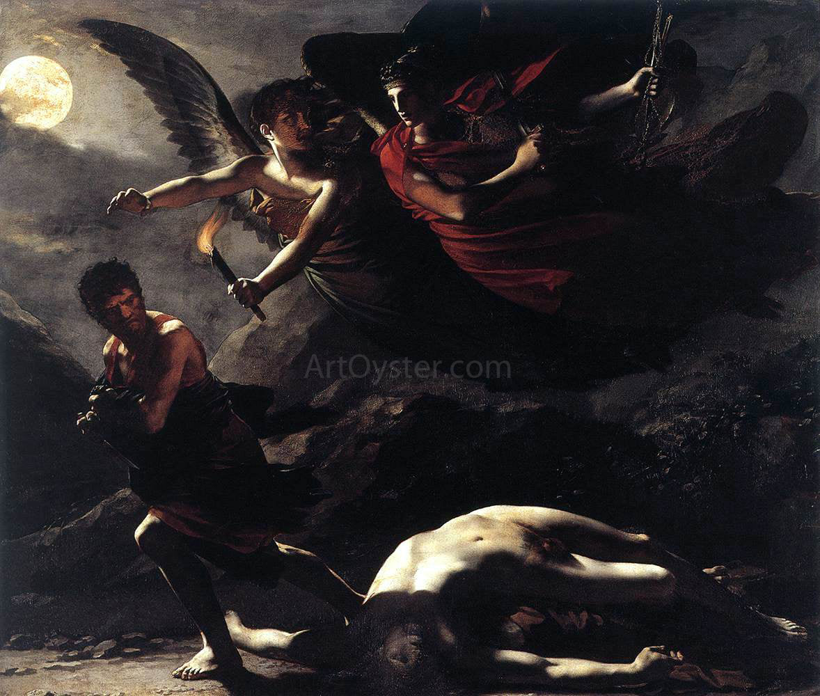 Pierre Paul Prudhon Justice and Divine Vengeance Pursuing Crime - Canvas Print