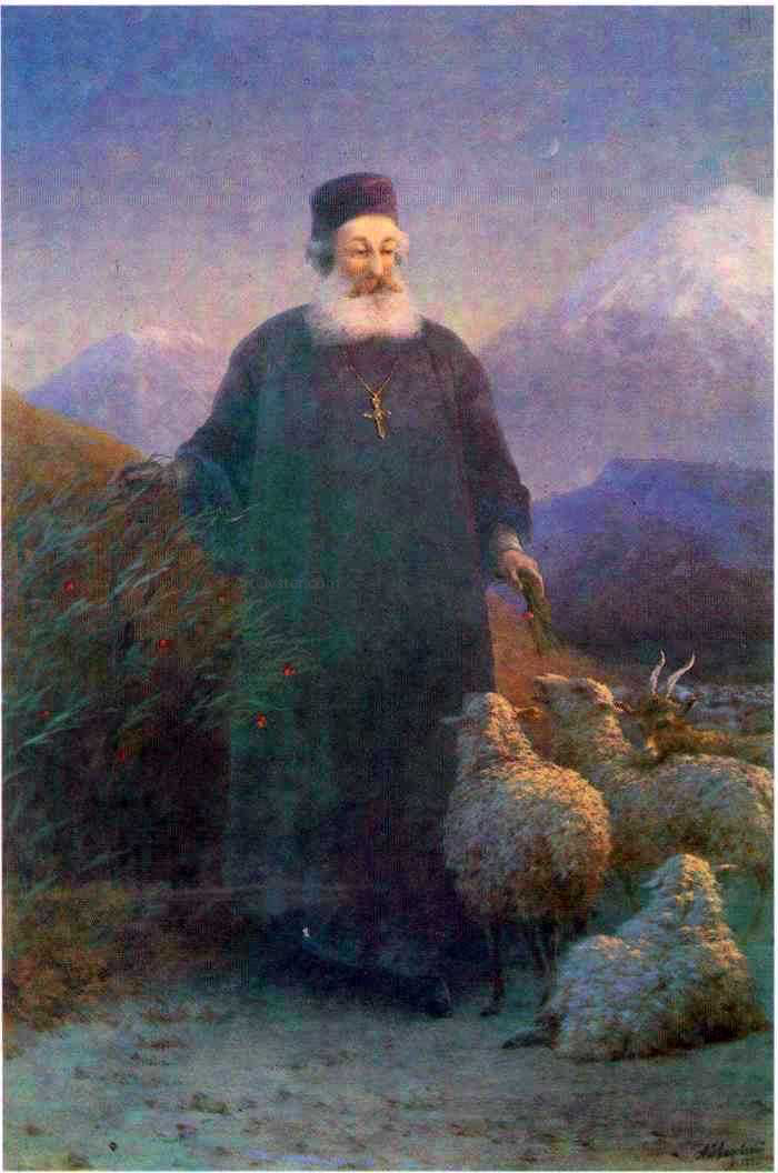Ivan Constantinovich Aivazovsky Katolikos Hrimyan near Emiadzin - Canvas Print