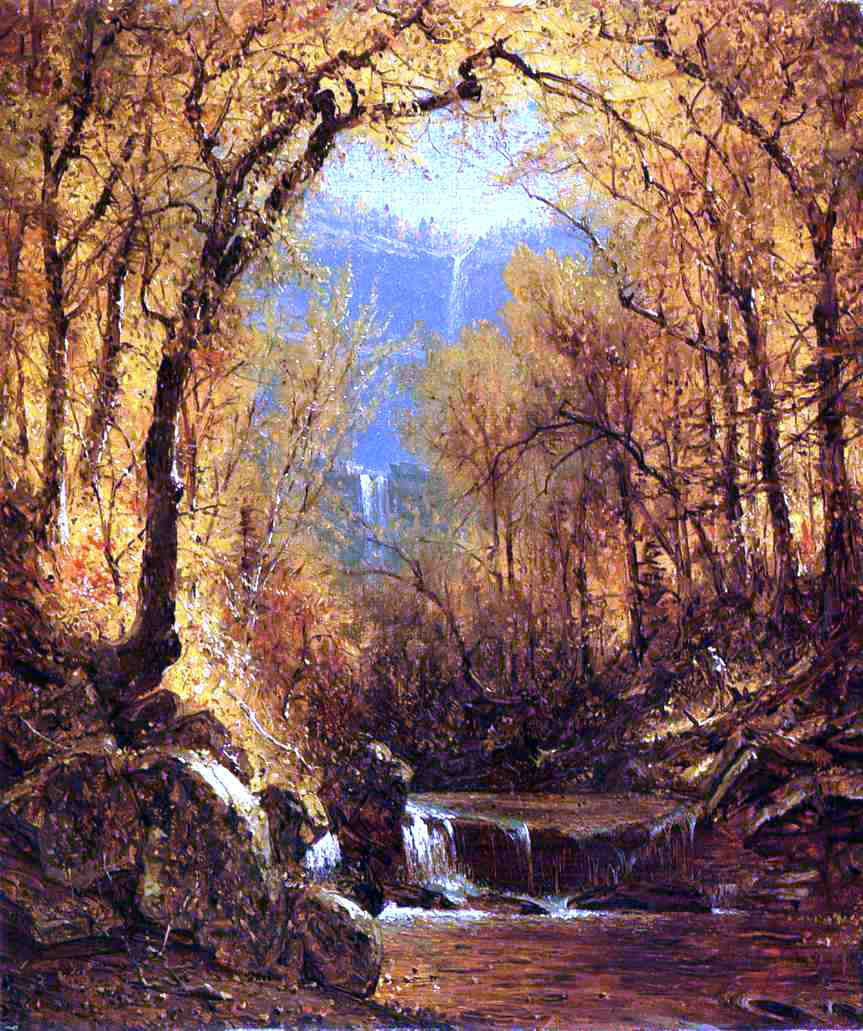 Sanford Robinson Gifford Kauterskill Falls - Canvas Print