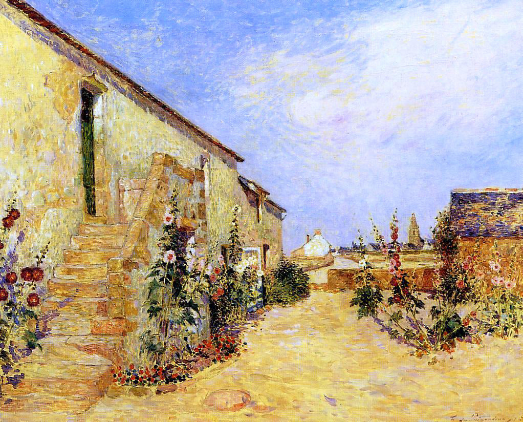 Ferdinand Du Puigaudeau Kervaudu Garden, Climbing Roses - Canvas Print