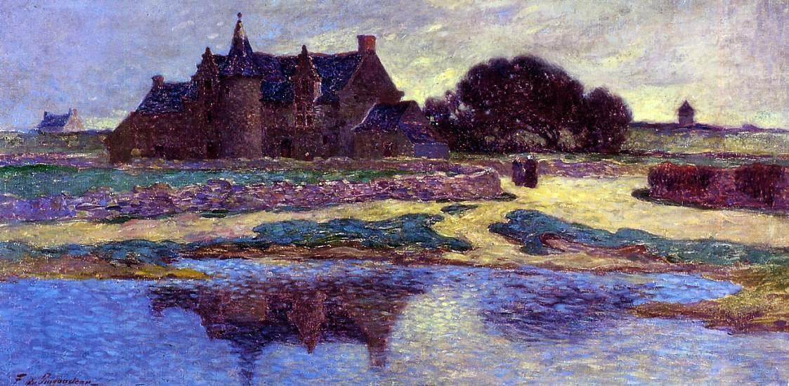 Ferdinand Du Puigaudeau Kervaudu, View from the Marsh - Canvas Print