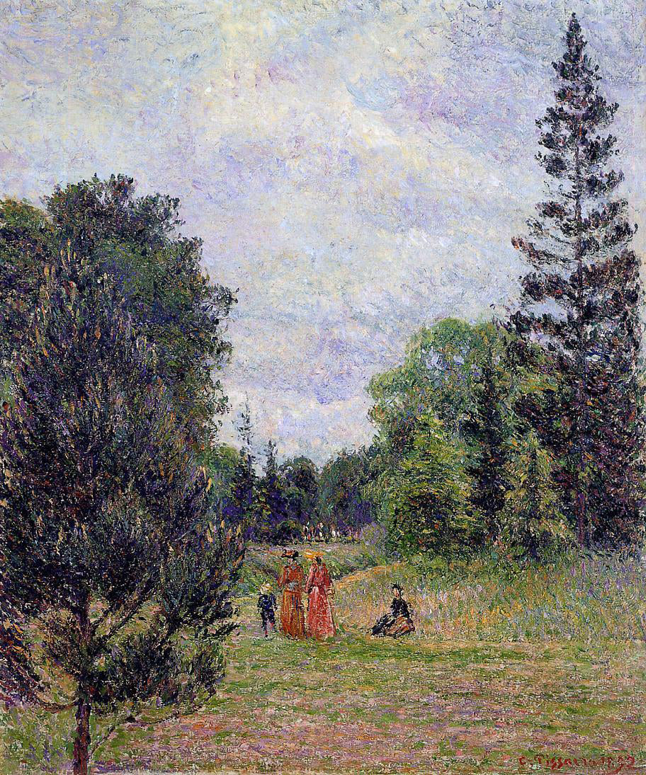 Camille Pissarro Kew Gardens, Crossroads near the Pond - Canvas Print