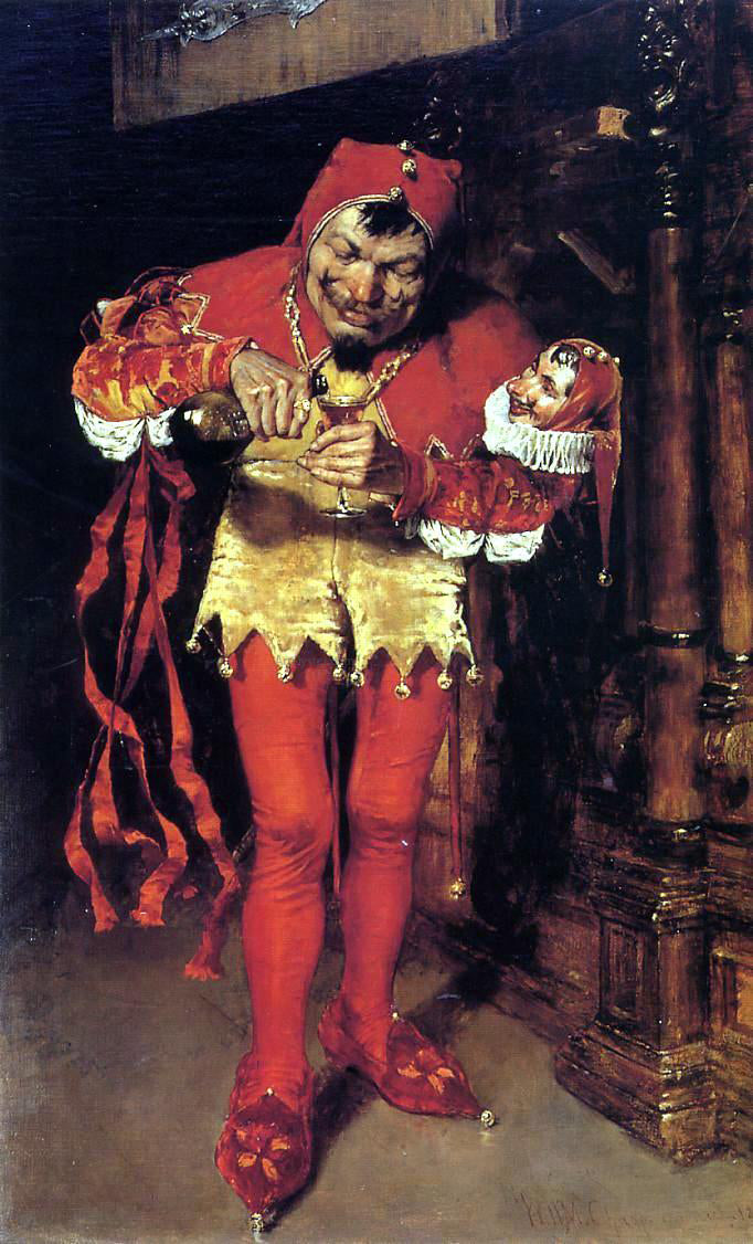 William Merritt Chase Keying Up - the Court Jester - Canvas Print