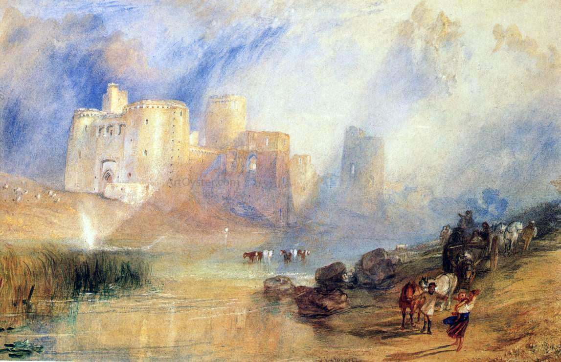 Joseph William Turner Kidwelly Castle - Canvas Print