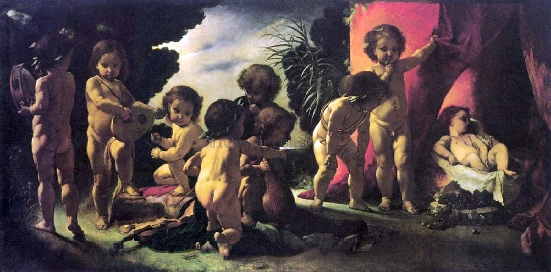 Anselm Friedrich Feuerbach Kinderstaendchen - Canvas Print