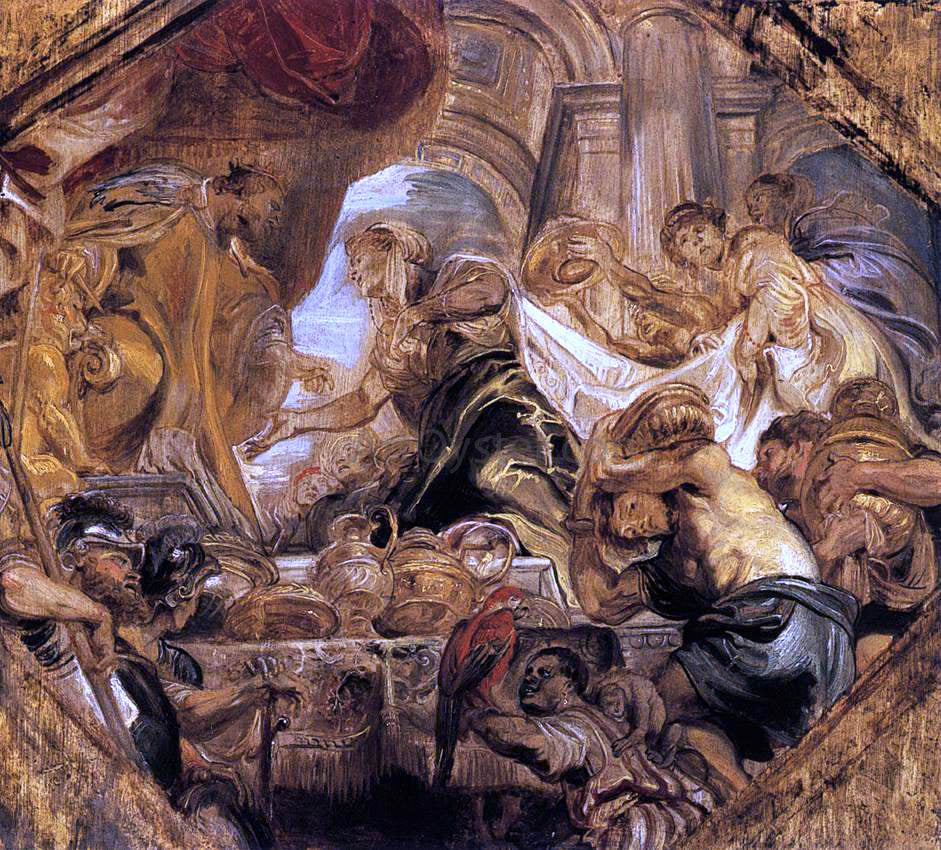 Peter Paul Rubens King Solomon and the Queen of Sheba - Canvas Print