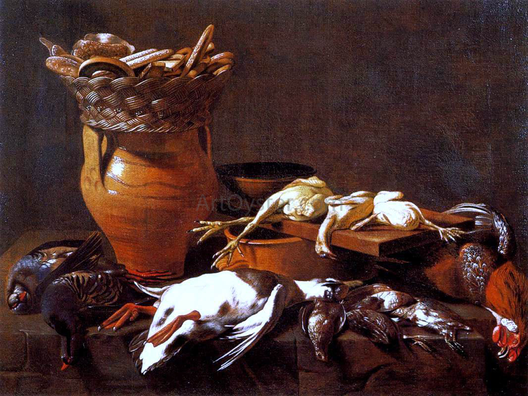Evaristo Baschenis Kitchen Still-Life - Canvas Print