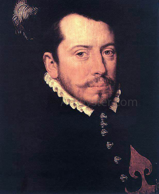 Anthonis Mor Van Dashorst Knight of the Spanish St James Order - Canvas Print