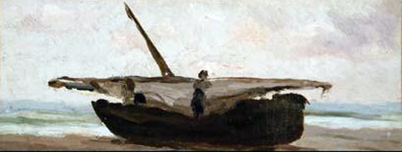 Modesto i Inglada La barca - Canvas Print