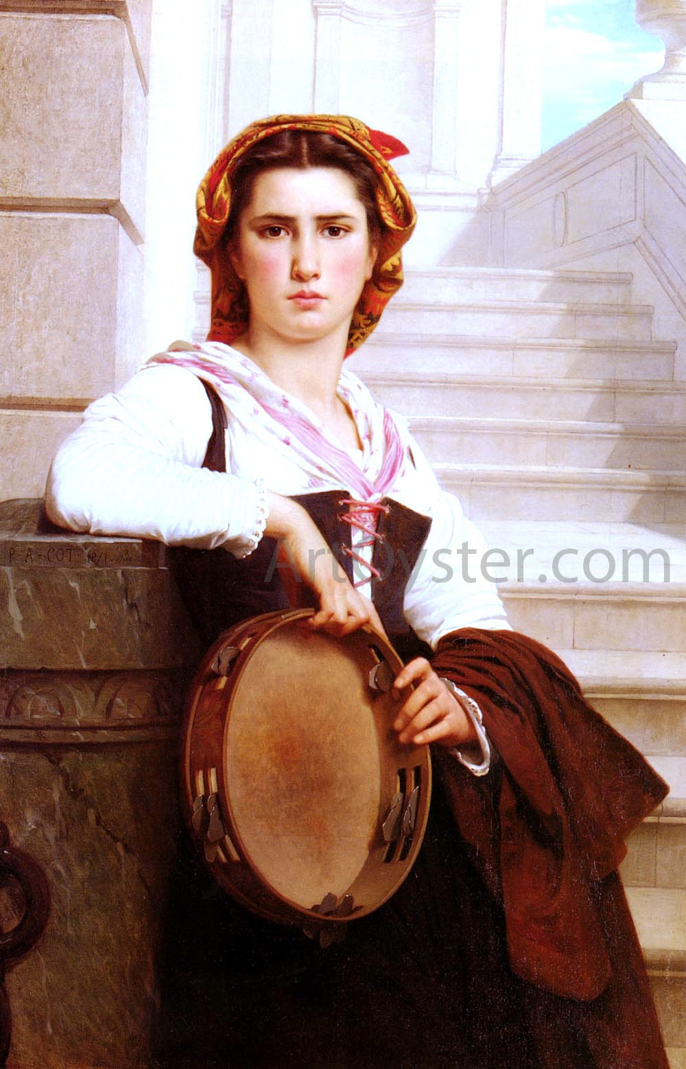 Pierre-Auguste Cot La Bohemienne - Canvas Print