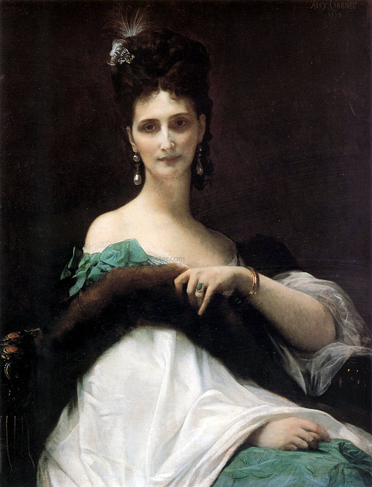 Alexandre Cabanel La Comtesse de Keller - Canvas Print
