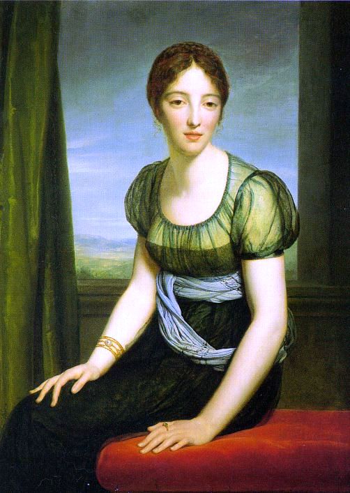 Baron Francois Gerard La Comtesse Regnault de Saint-Jean d'Angely - Canvas Print