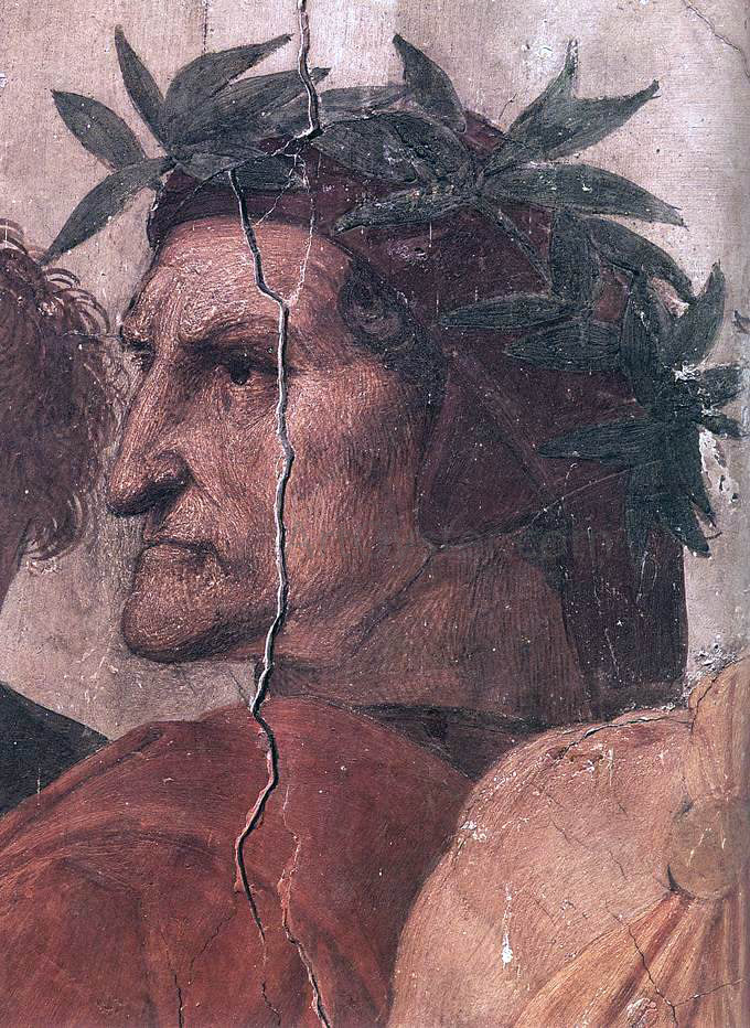 Raphael La Disputa (detail 1) (Stanza della Segnatura) - Canvas Print