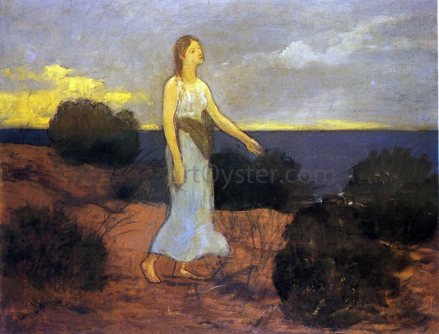 Pierre Puvis De Chavannes La Fee des Greves - Canvas Print