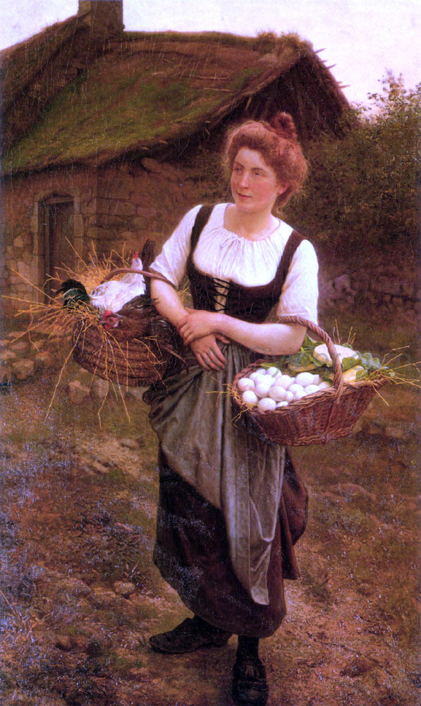 Gustave Rodolphe Boulanger La Fille De Ferme - Canvas Print