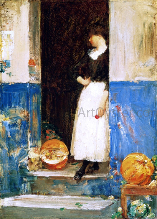 Frederick Childe Hassam La Fruitiere (also known as A Fruit Store) - Canvas Print