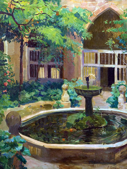 Fernando Cabrera Canto La Fuente - Canvas Print
