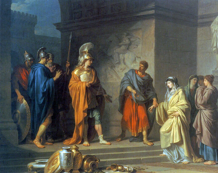 Jean Nicaise Perrin La Generosite De Scipio - Canvas Print