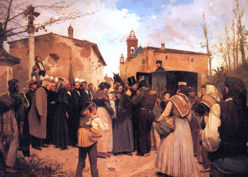 Antonio Fillol Granell La Gloria del Pueblo - Canvas Print