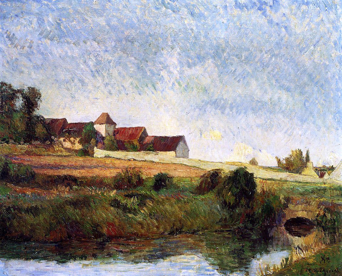 Paul Gauguin La Groue Farm, Osny - Canvas Print