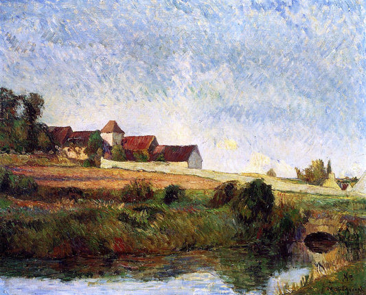 Paul Gauguin La Groue Farm, Osny - Canvas Print