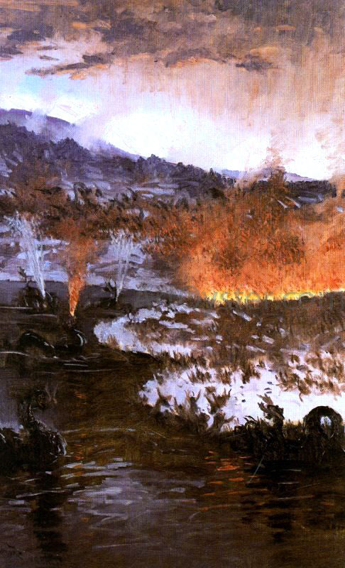 Antonio Munoz Degrain La Laguna Estigia - Canvas Print