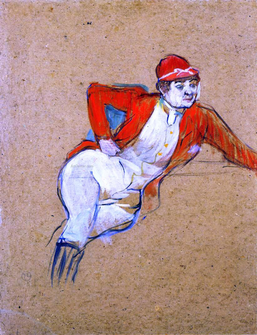 Henri De Toulouse-Lautrec La Macarona in Riding Habit - Canvas Print