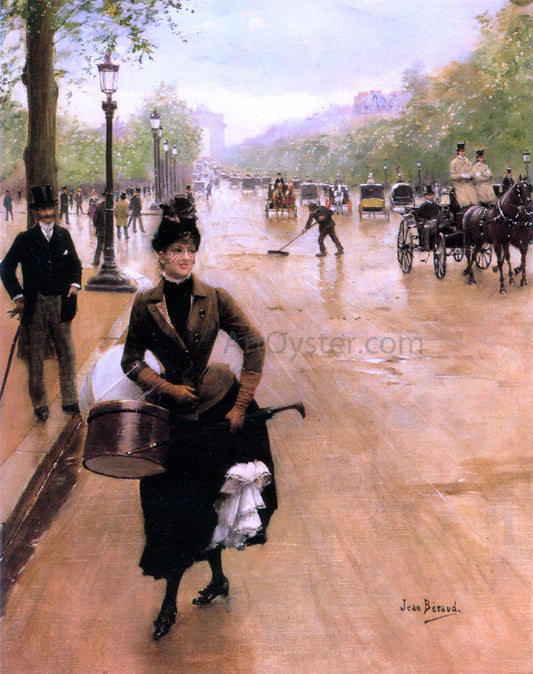 Jean-Georges Beraud La Modiste Sur Les Champs Elysees - Canvas Print