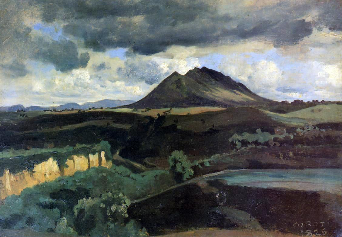 Jean-Baptiste-Camille Corot La Monta Soracte - Canvas Print