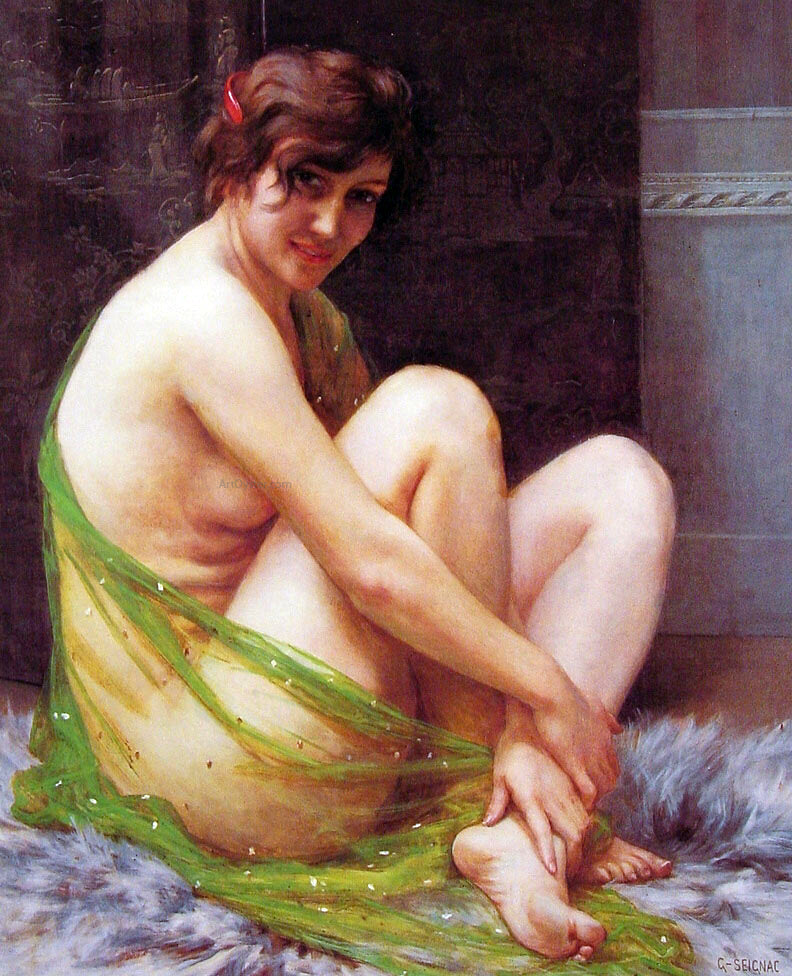 Guillaume Seignac La Paresseuse - Canvas Print