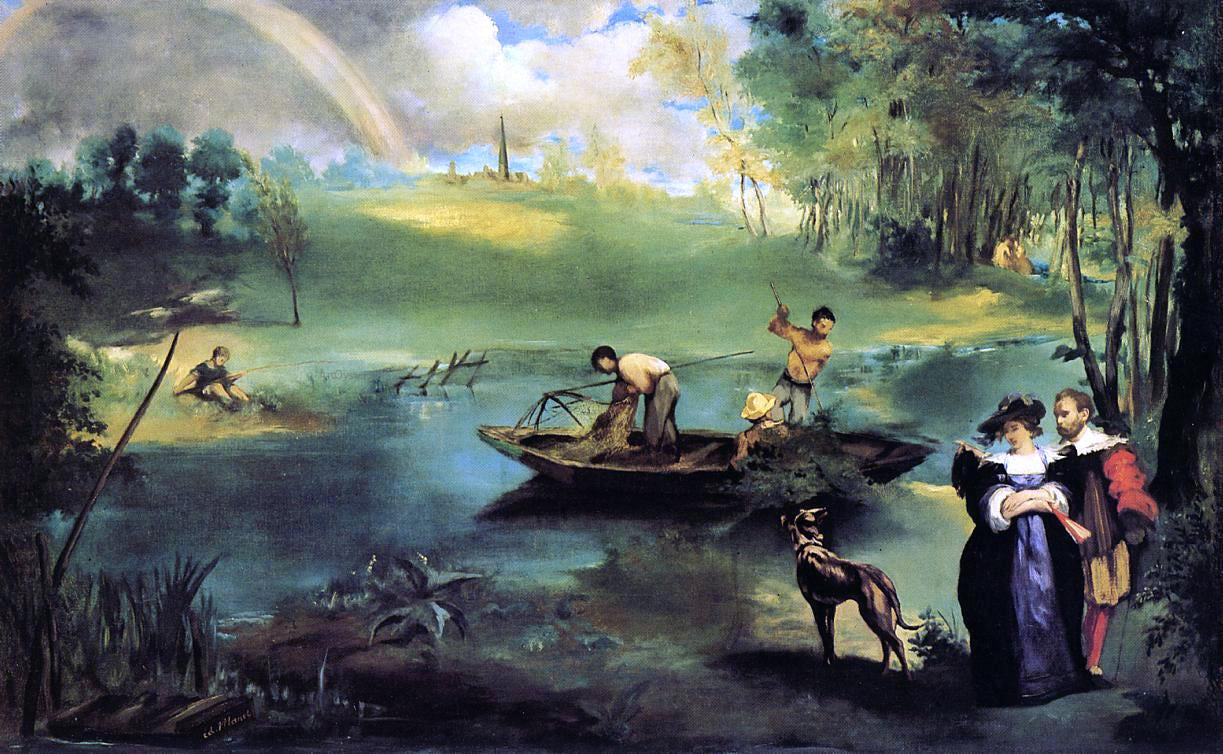 Edouard Manet La Peche - Canvas Print