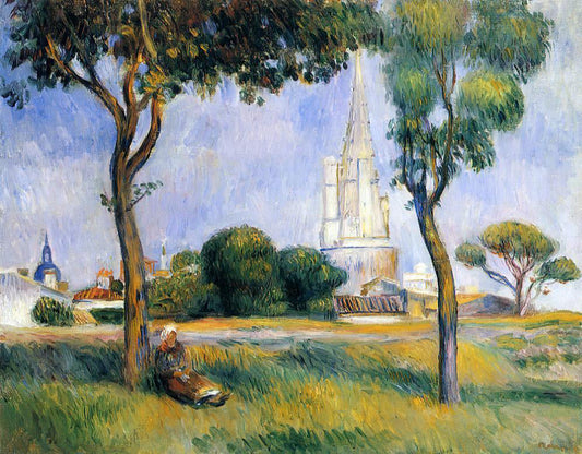 Pierre Auguste Renoir La Poudrerie de la Rochelle - Canvas Print