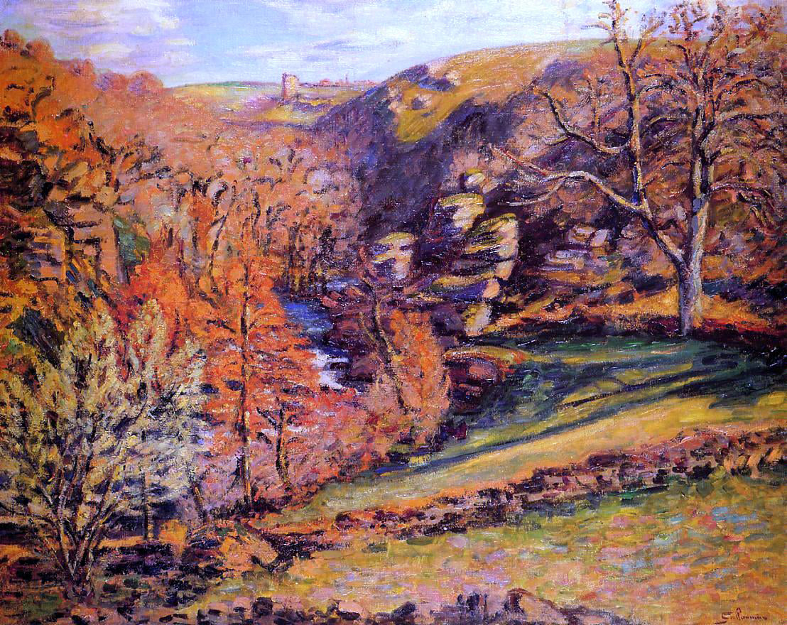 Armand Guillaumin La Ravin de la Folie, Crozant - Canvas Print
