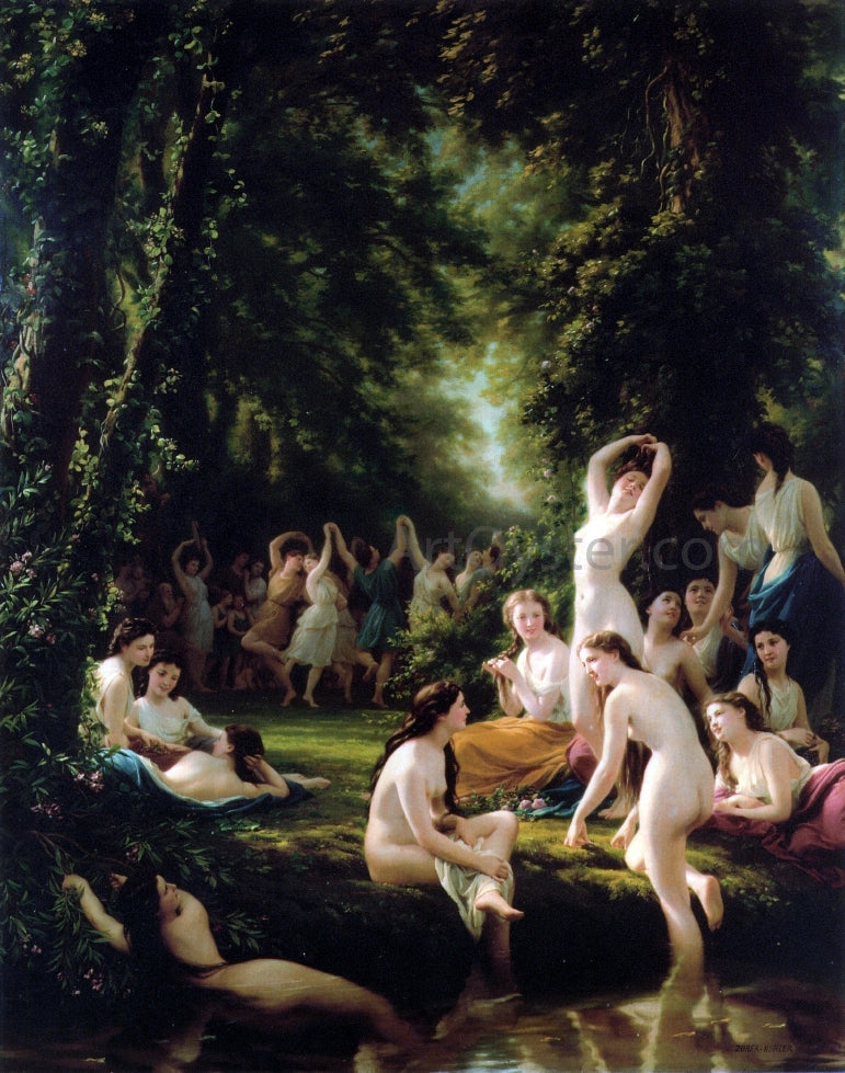 Fritz Zuber-Buhler La Reine Bacchanal - Canvas Print