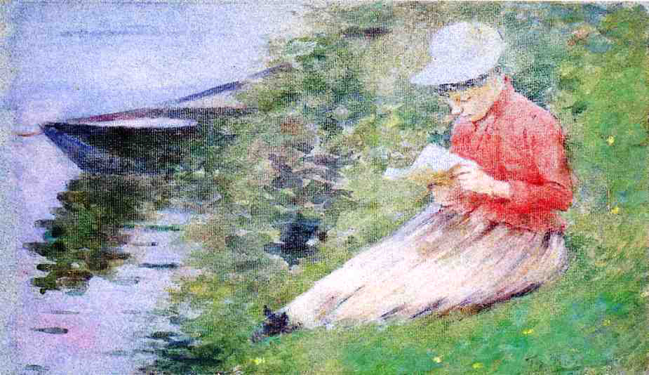 Theodore Robinson La Roche-Guyon - Canvas Print