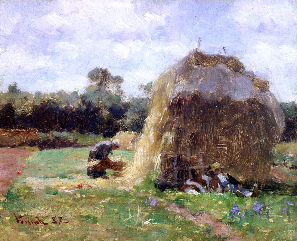 Robert Vonnoh La Sieste - Canvas Print