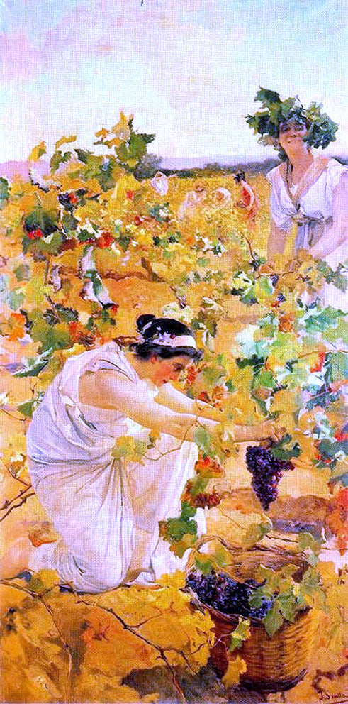 Joaquin Sorolla Y Bastida La Vendemia - Canvas Print