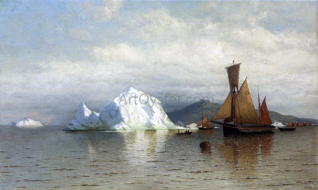 William Bradford Labrador Fishing Boats near Cape Charles - Canvas Print