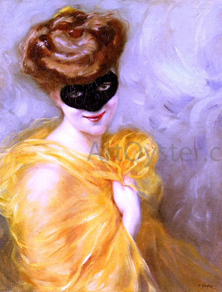 Pierra Ribera Lady At A Masked Ball - Canvas Print